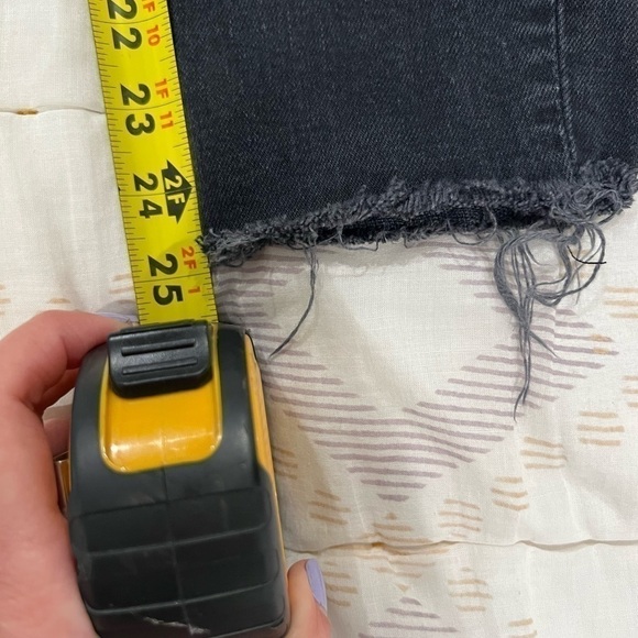 RE/DONE 90’s originals ultra high waisted skinny distressed black jeans size 26 - Picture 7 of 15